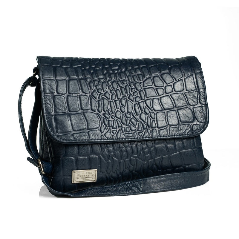 Women's genuine leather cross-body bag - Code: H30