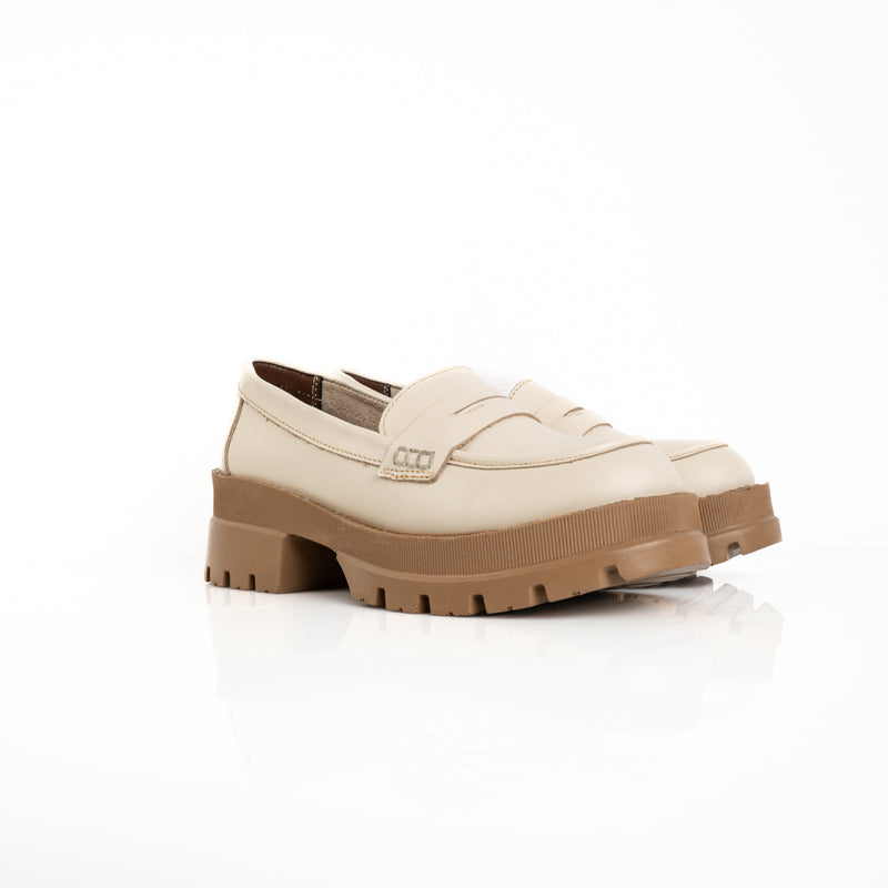 Genuine leather shoes with heels - Code 2005