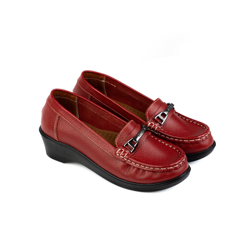 Genuine leather shoes with heels - Code L40