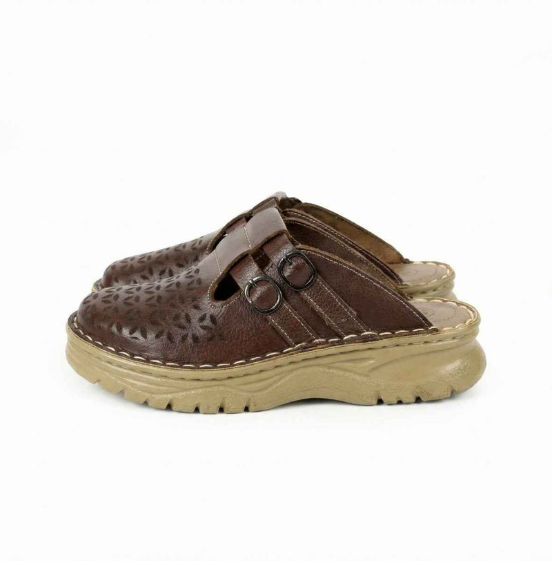 Natural Leather Clogs - Code 206