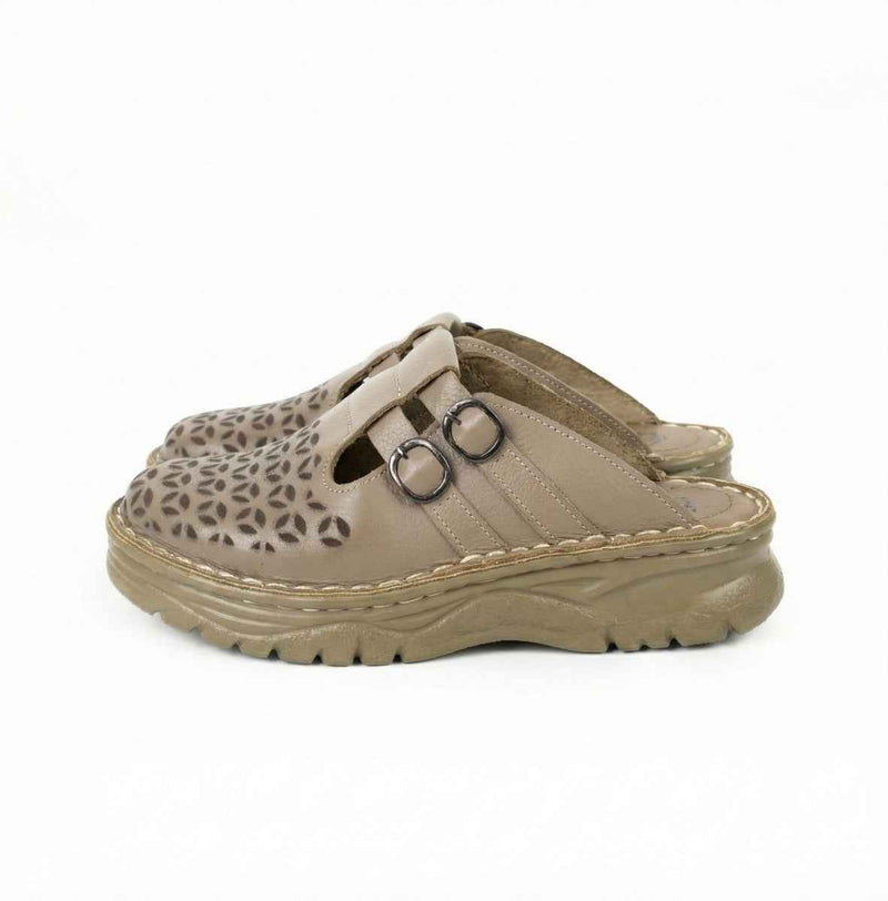 Natural Leather Clogs - Code 206